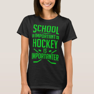 Hockey voor jongens 8-12 ijshockeyspeler t-shirt