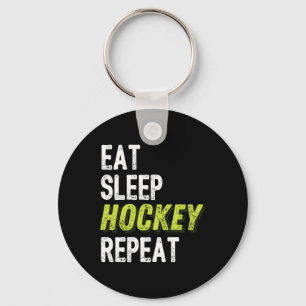 Hockey voor jongens Ice Hockey Speler Gift Sleutelhanger