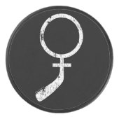 Hockey voor vrouwen puck (Voorkant)