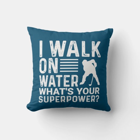 Hockey Walk over water Kussen (Voorkant)
