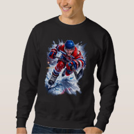 Hockey Warrior Rood Wit & Blau Ijsbarst Trui