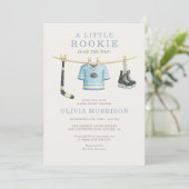 Hockey Wasmachine Baby Borrel Kaart (Staand voorkant)