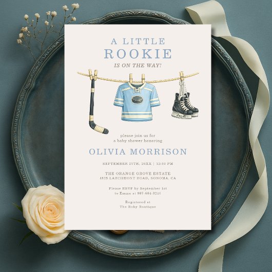 Hockey Wasmachine Baby Borrel Kaart
