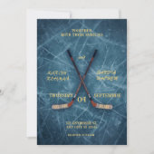 Hockey Wedding Invitation – Sporty & Romantic Desi Kaart (Voorkant)