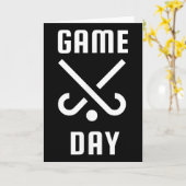 Hockey Wedstrijd Dag Grappige Moeder En Vader Spir Kaart (Gele Bloem)