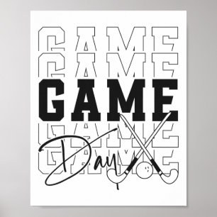 Hockey Wedstrijd Dag Poster