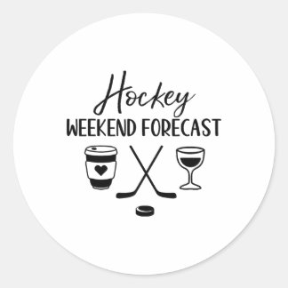 Hockey Weekend Voorspelling _1  Ronde Sticker