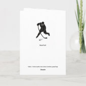 Hockey Wenskaart Forward - "Blijf Hustling" Kaart (Achterkant)