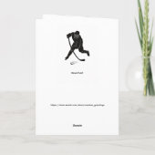 Hockey Wenskaart Funny - "Lijnverandering" Kaart (Achterkant)