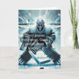 Hockey Wenskaart Goalie - De Muur Kaart