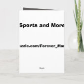 Hockey-Wenskaart Kaart (Achterkant)