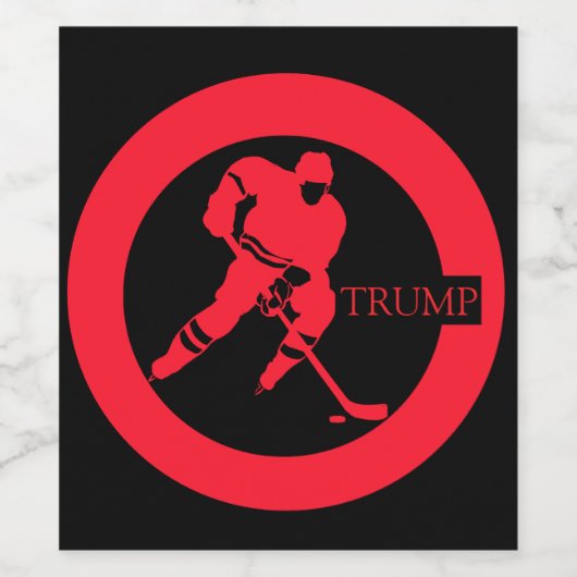 HOCKEY WIJN ETIKET (Enkel label)