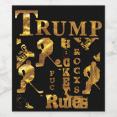 Hockey Wijn Etiket (Enkel label)