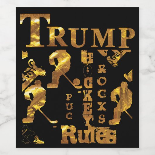 Hockey Wijn Etiket (Enkel label)