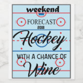 HOCKEY WIJN LABEL ETIKET (Enkel label)