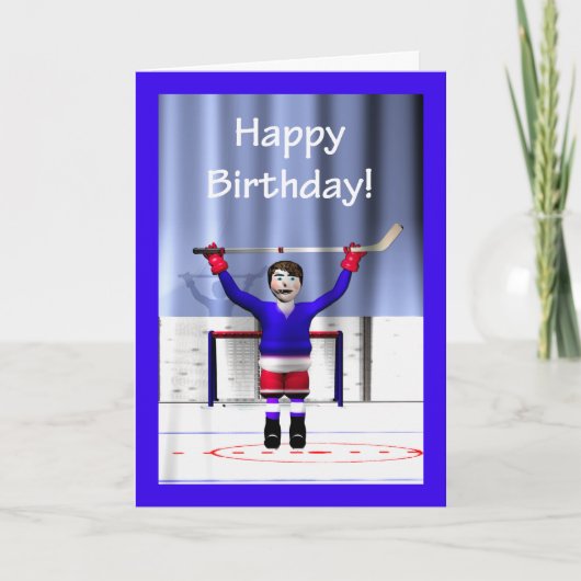 Hockey Winner Birthday Kaart (Voorkant)