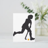 Hockey Woman Briefkaart (Staand voorkant)