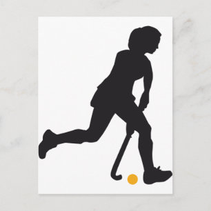 Hockey Woman Briefkaart
