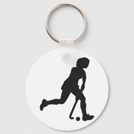 Hockey Woman Sleutelhanger (Voorkant)