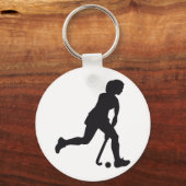 Hockey Woman Sleutelhanger (Voorkant)