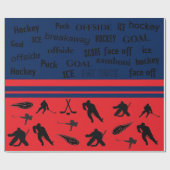 Hockey Wrapping Paper Cadeaupapier (Vlak)