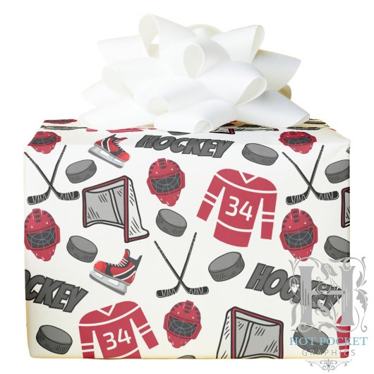 Hockey Wrapping Paper Cadeaupapier