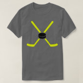 Hockey Yellow Sticks T-shirt (Design voorkant)