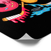 Hockey Zes Zeven Ijs Drip Poster (Hoek)