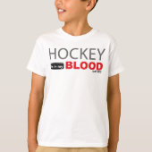 Hockey zit in mijn bloedjeugdoogklep t-shirt (Voorkant)