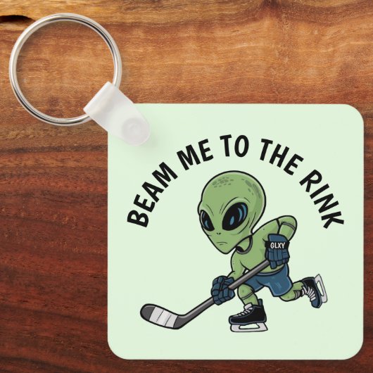 hockeyalien sleutelhanger (Voorkant)