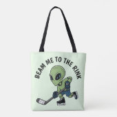 hockeyalien tote bag (Achterkant)