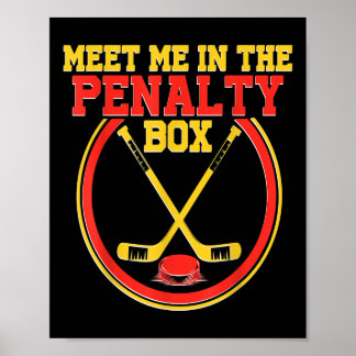 Hockeycadeaus en veldhockey - strafbox bovenkant v poster