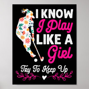 Hockeycadeaus voor meisjes Hockey - Speel L Poster