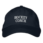 Hockeycoach geborduurd pet (Voorkant)