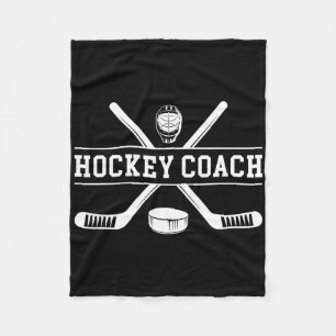 Hockeycoach IJshockeycoaching Beste IJshockeycoach Fleece Deken