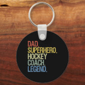 hockeycoach IJshockeyspeler Gift 3 Sleutelhanger (Voorkant)