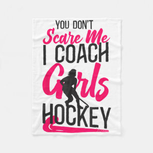 Hockeycoach Je Maakt Me Niet Bang Ik Coach Meisjes Fleece Deken