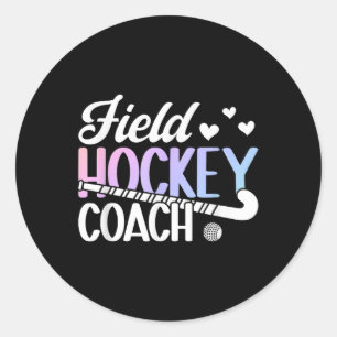 Hockeycoach waardering veldhockeycoach ronde sticker