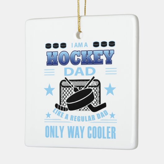 HOCKEYDAD KERAMISCH ORNAMENT (Links)