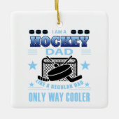HOCKEYDAD KERAMISCH ORNAMENT (Voorkant)
