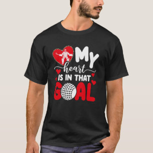 Hockeydoelhouten tante trots veldhockeydoelverdedi t-shirt