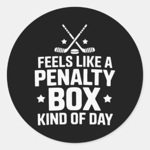 Hockeydoelman voelt zich als een strafhokje soort ronde sticker