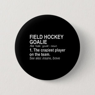 Hockeydoelverdediger Definitie Ronde Button 5,7 Cm