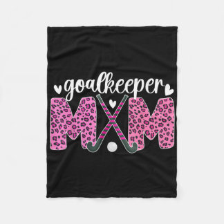 Hockeydoelverdediger Moeder Luipaard Field Hockey Fleece Deken