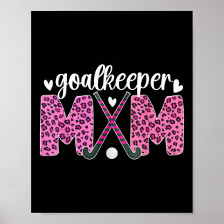 Hockeydoelverdediger Moeder Luipaard Field Hockey Poster