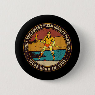 Hockeyers geboren in 1993 Verjaardag hockeyveld-h Ronde Button 5,7 Cm