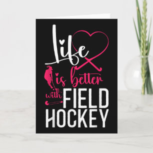 Hockeyhart Het leven is beter Hockey _1 Kaart