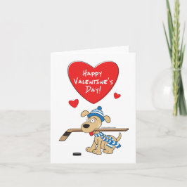Hockeyhond Valentijnskaart Feestdagen Kaart