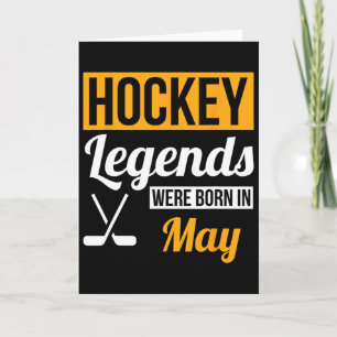 Hockeylegendes zijn in mei geboren Verjaardagscade Kaart
