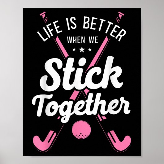 Hockeyleven is beter als we bij elkaar blijven poster (Voorkant)